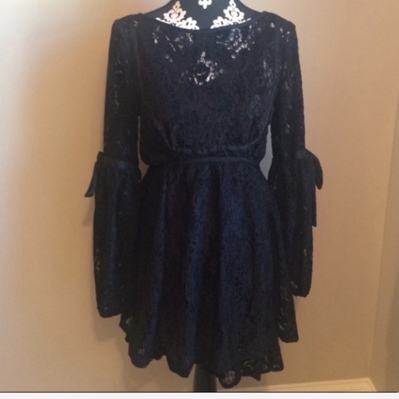 NWT Free People Ruby Lace Empire Waist Dress - Picture 4 of 7